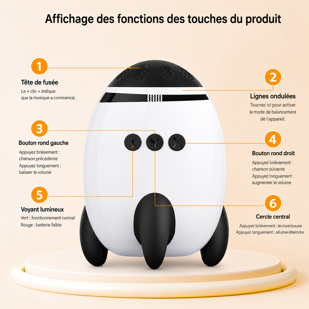 Berceuse Apaisante Portable pour Bébé