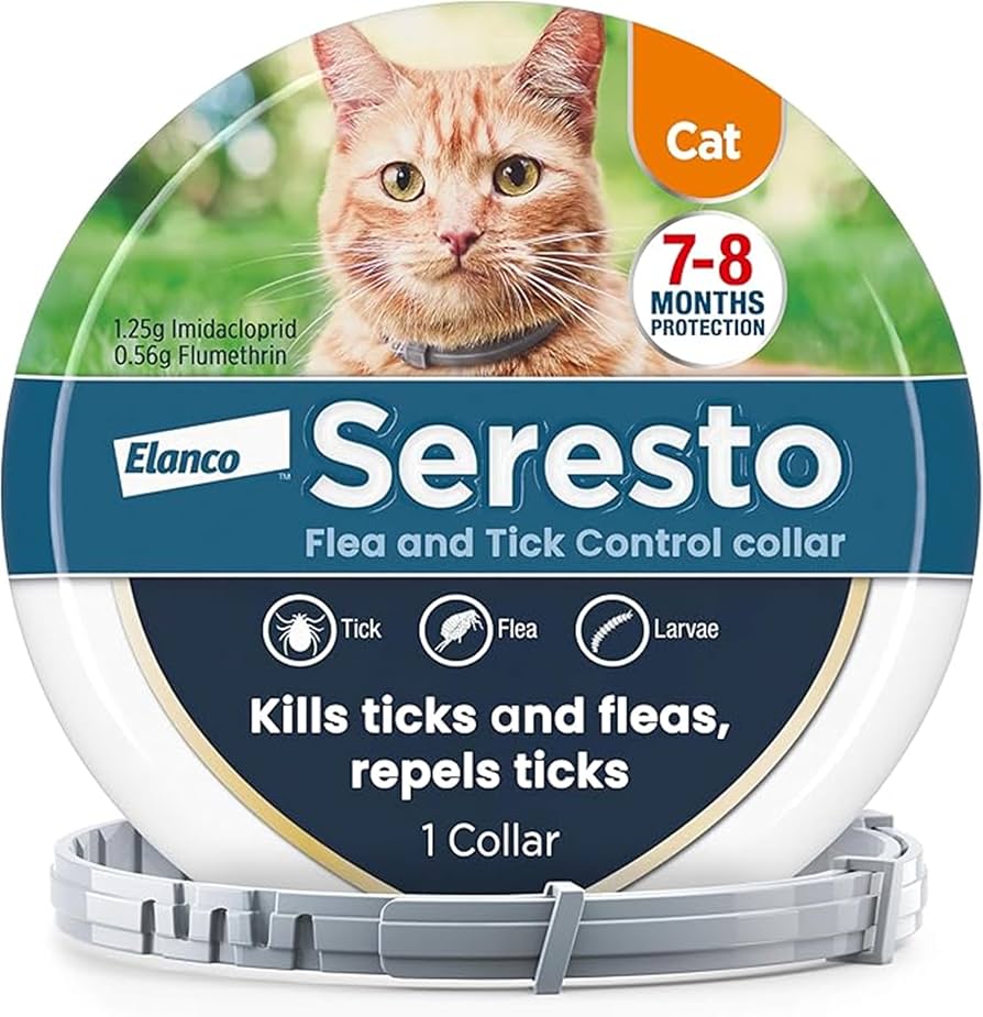 Flea & Tick Collar for Cats — 8 Month Protection, Adjustable