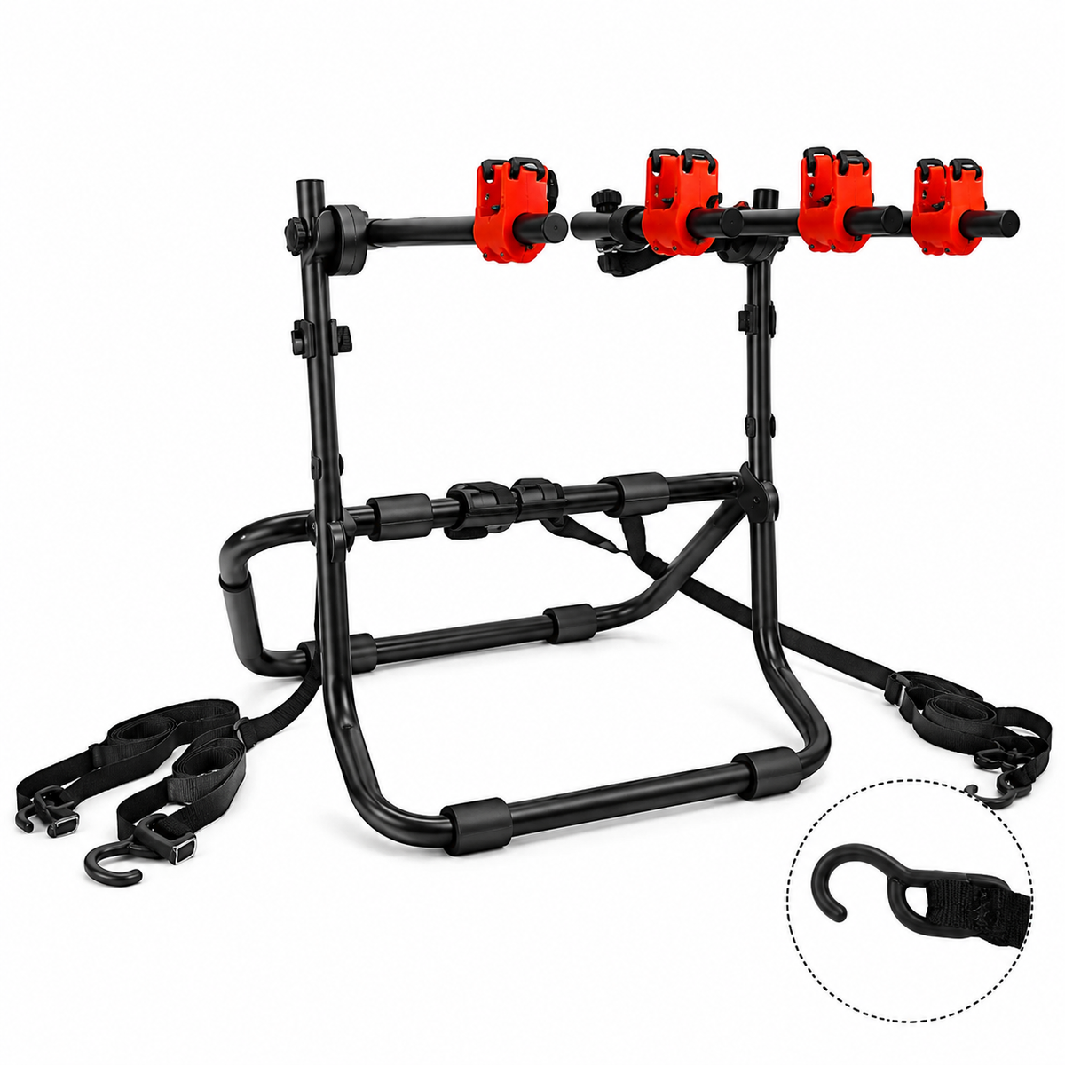 Trunk-Mounted Bike Rack for Sedans – Steel Outdoor Bike Carrier