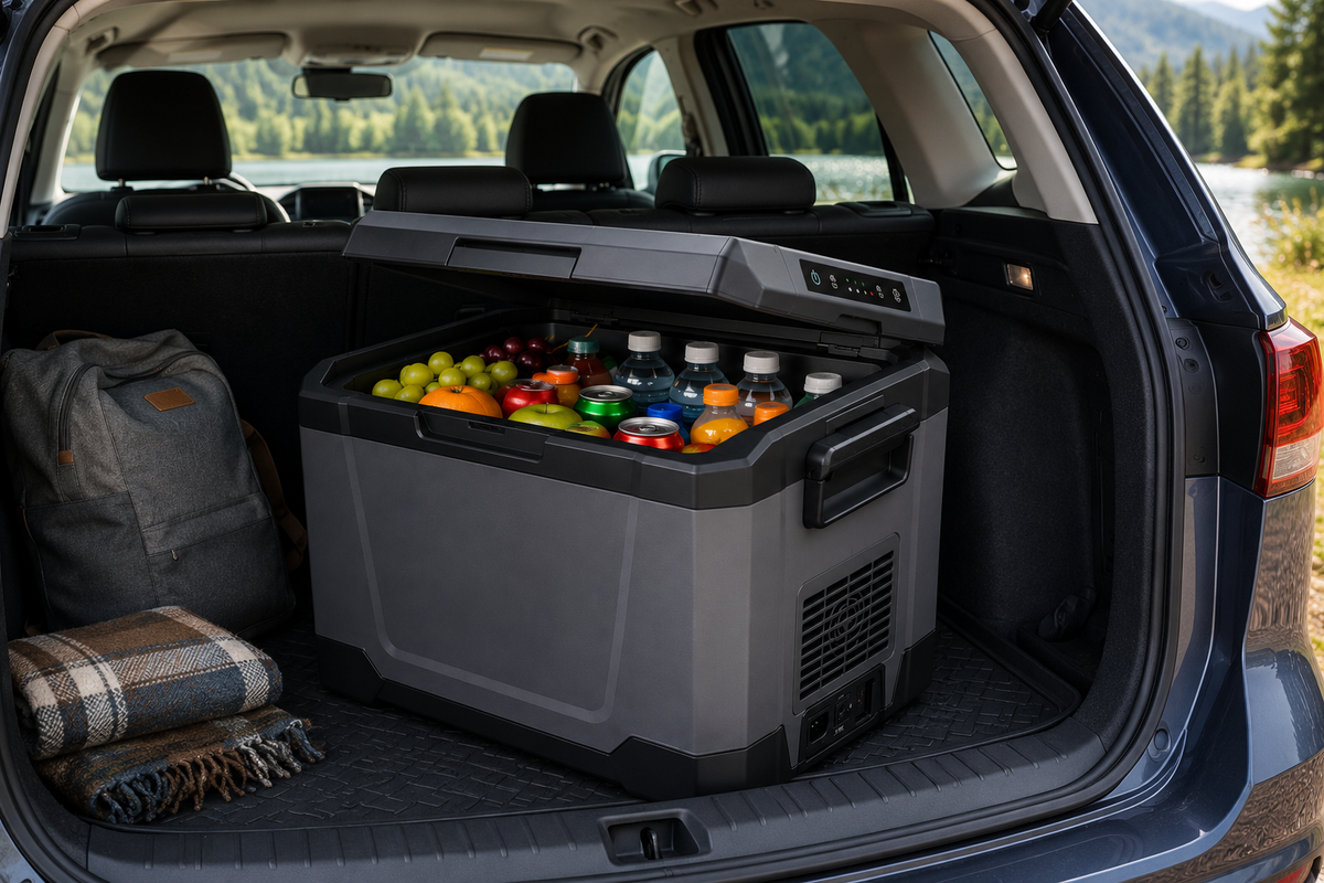Portable Electric Cooler 33L Hot/Cold – 12V & 220-240V Car, Camping and Home