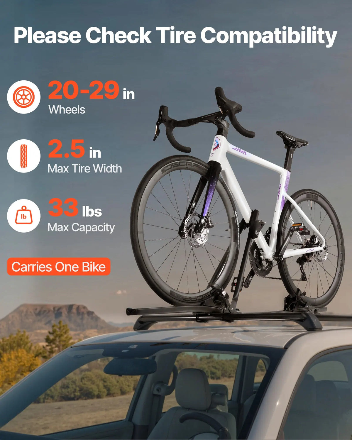 Roof Bike Rack Aluminum Locking