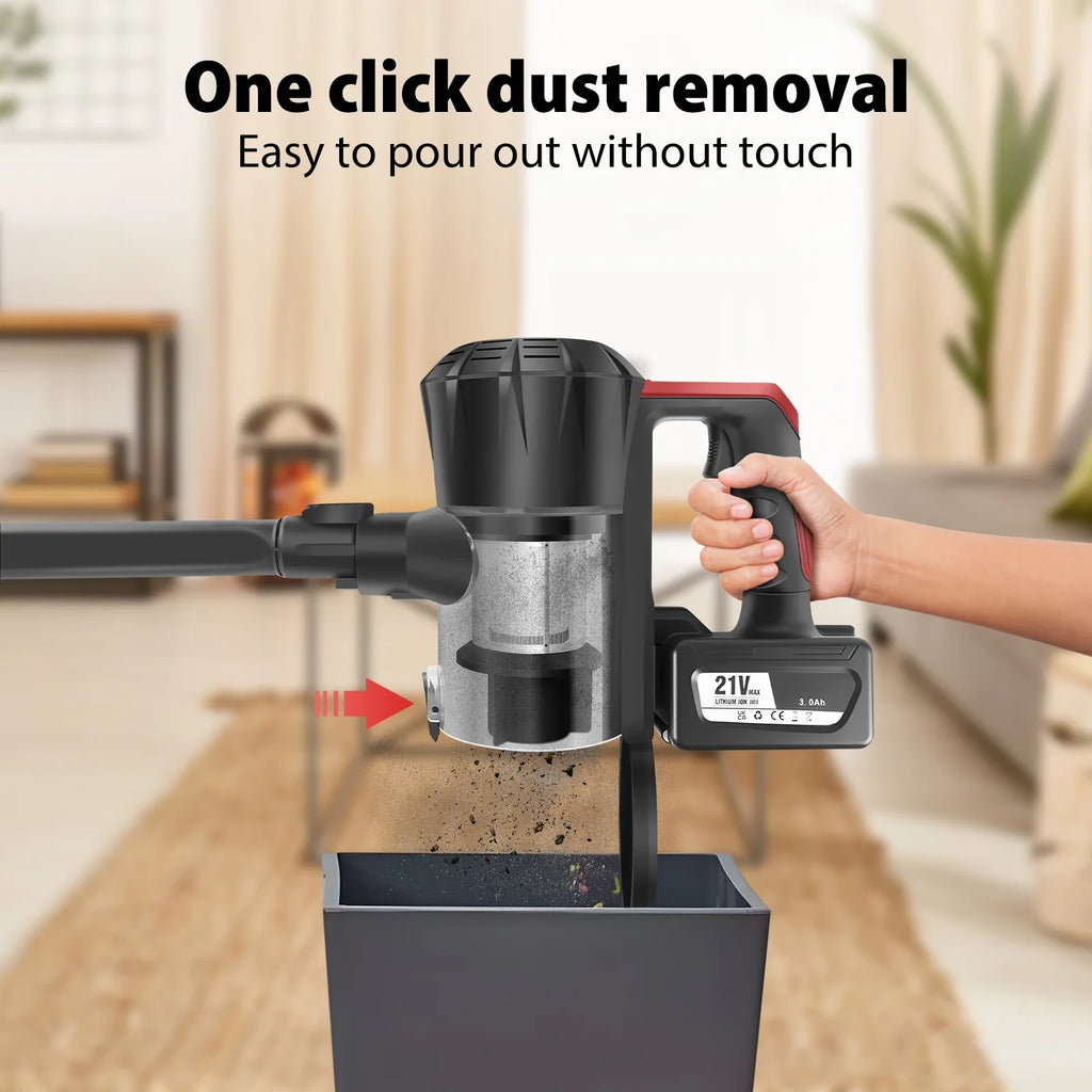 Cordless Stick Vacuum 17000Pa 8-in-1