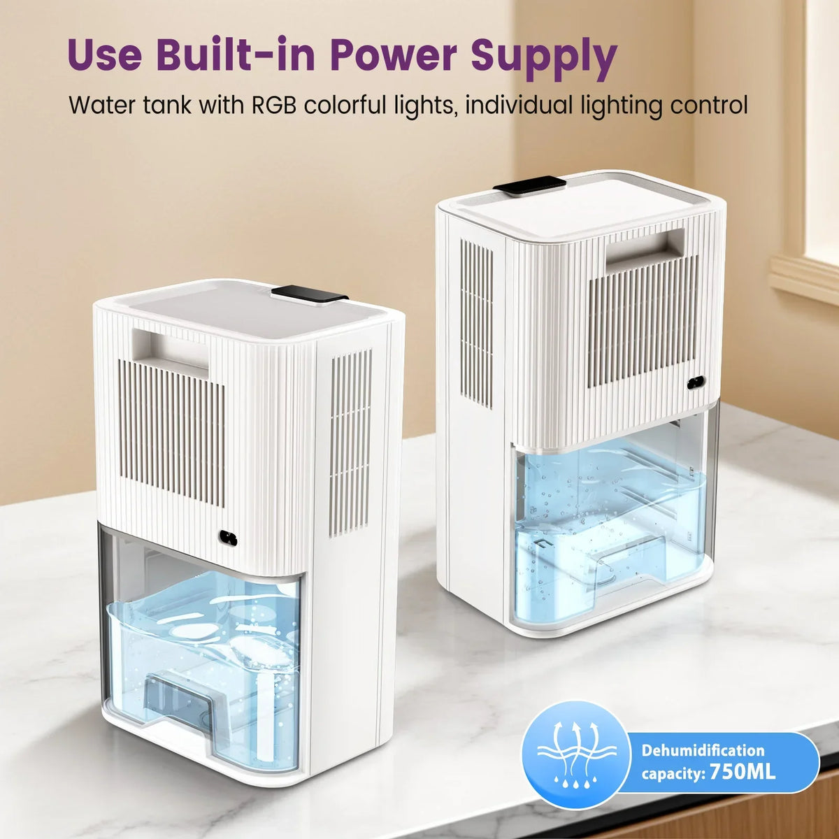 Déshumidificateur Silencieux 2,8L