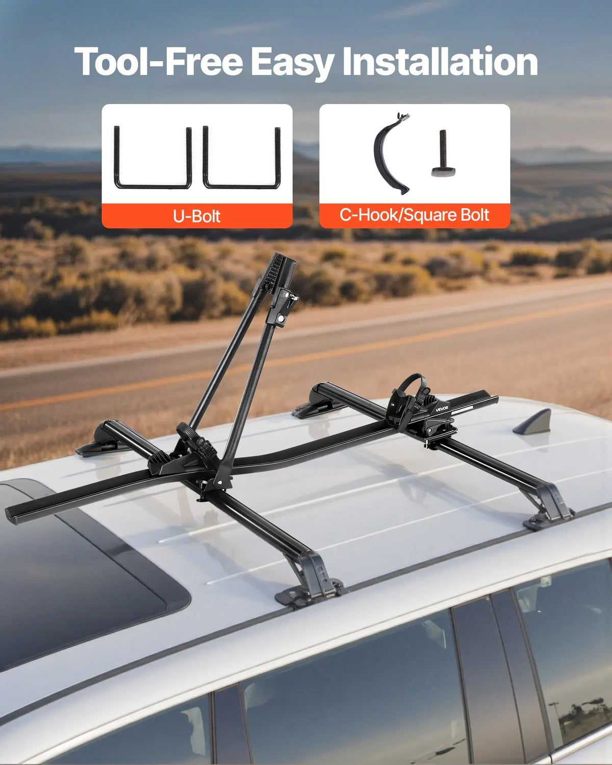 Roof Bike Rack Aluminum Locking