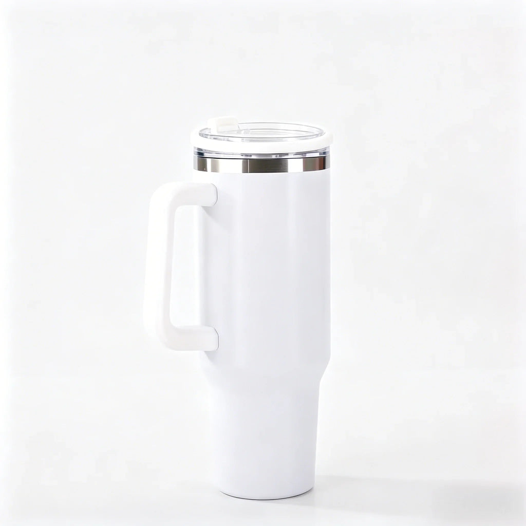 Insulated Tumbler 40oz with Handle & Straw