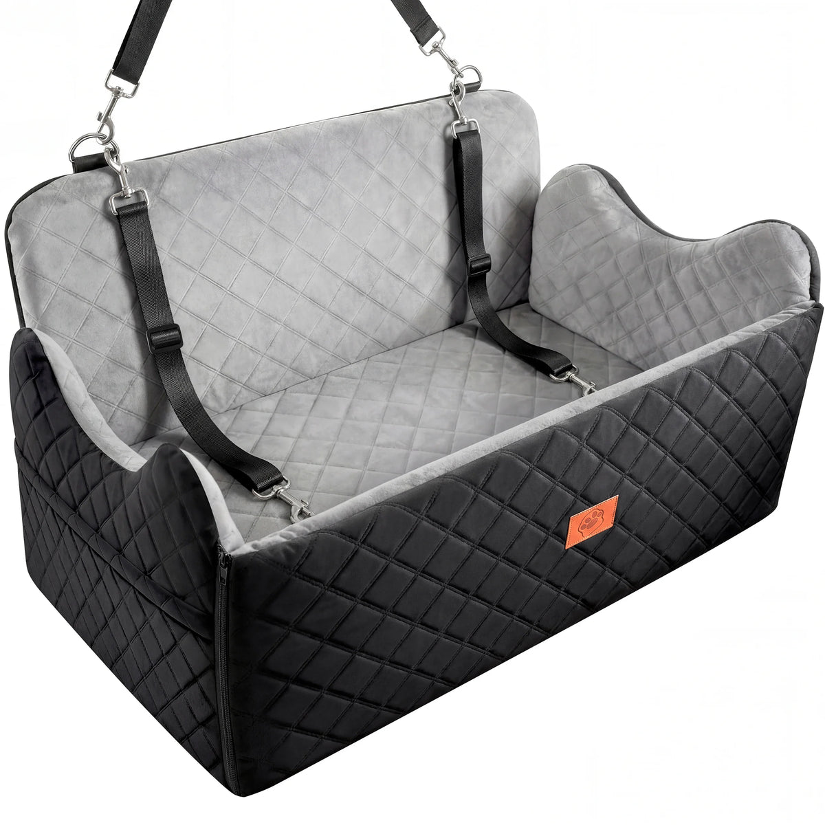 Large Dog Car Seat Booster Memory Foam Pet Travel Bed - size guide