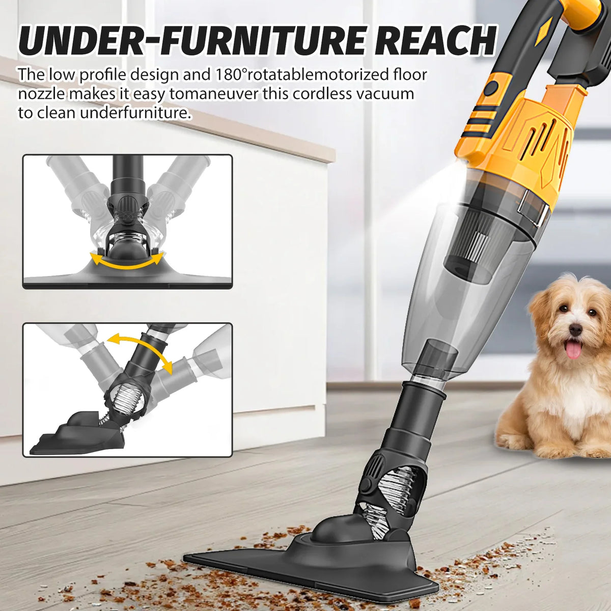 2-in-1 Cordless Vacuum DeWalt 18V Compatible