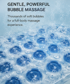 Bubble Spa Bath Mat with Wireless Remote