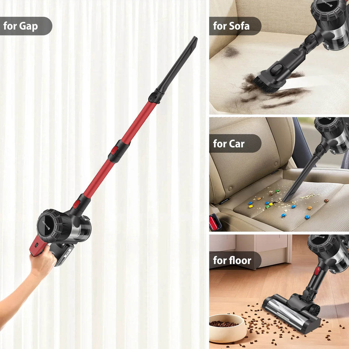 Cordless Stick Vacuum 17000Pa 8-in-1
