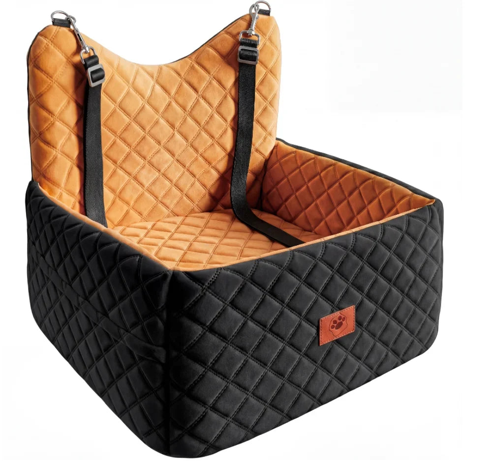 Memory Foam Dog Car Seat Non-Slip Pet Booster Bed - size guide