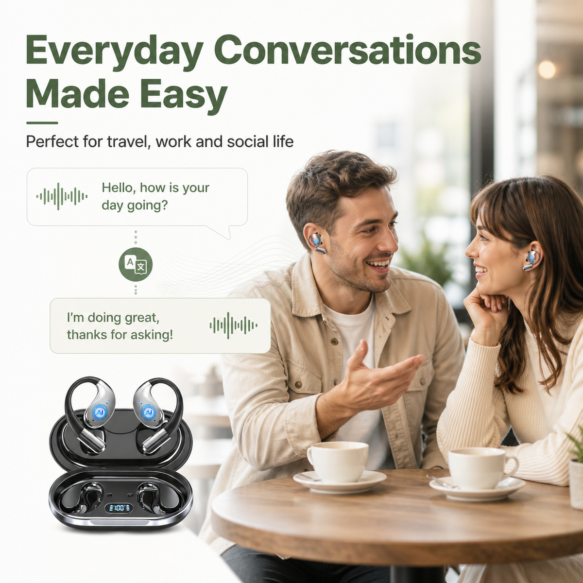 AI Translator Earbuds