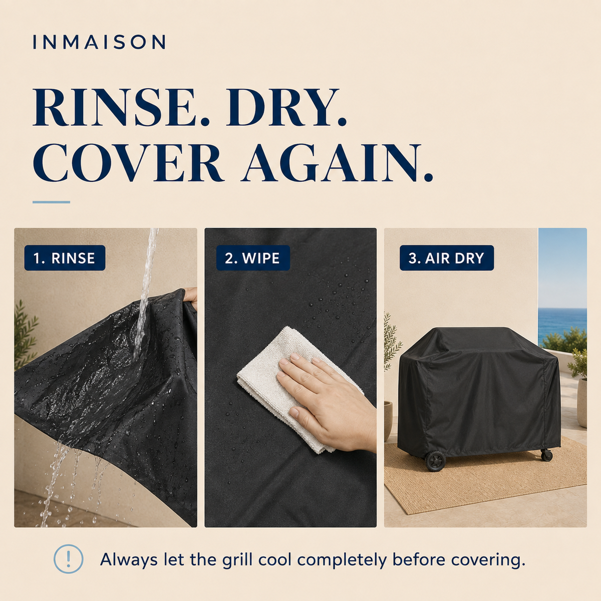 Weather-Resistant BBQ Grill Cover, Oxford Cloth