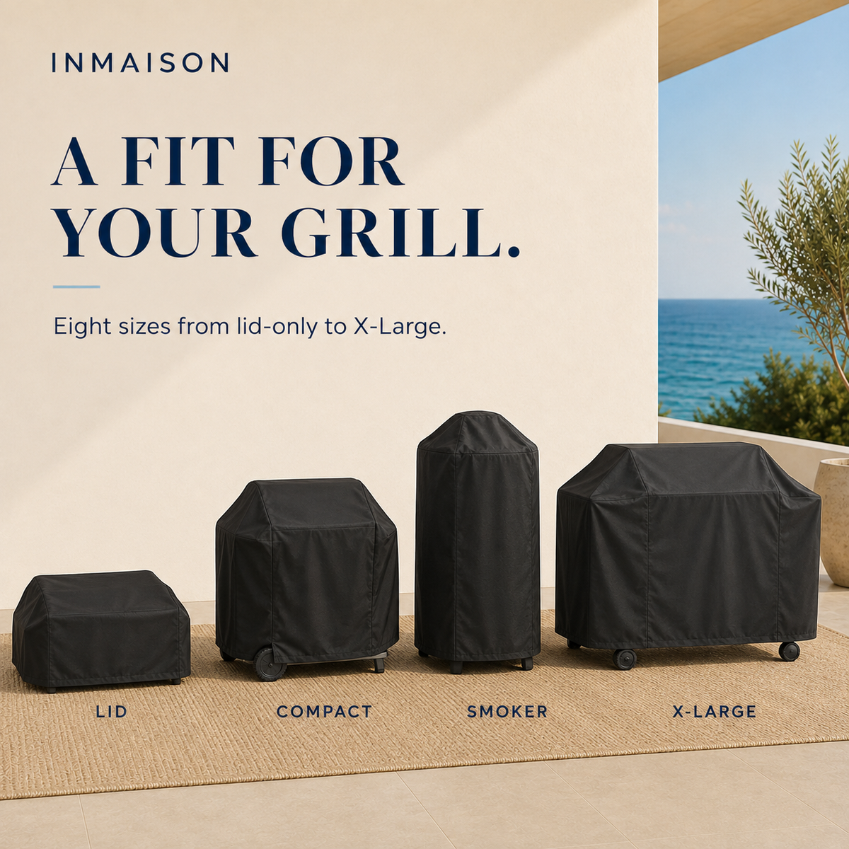 Weather-Resistant BBQ Grill Cover, Oxford Cloth