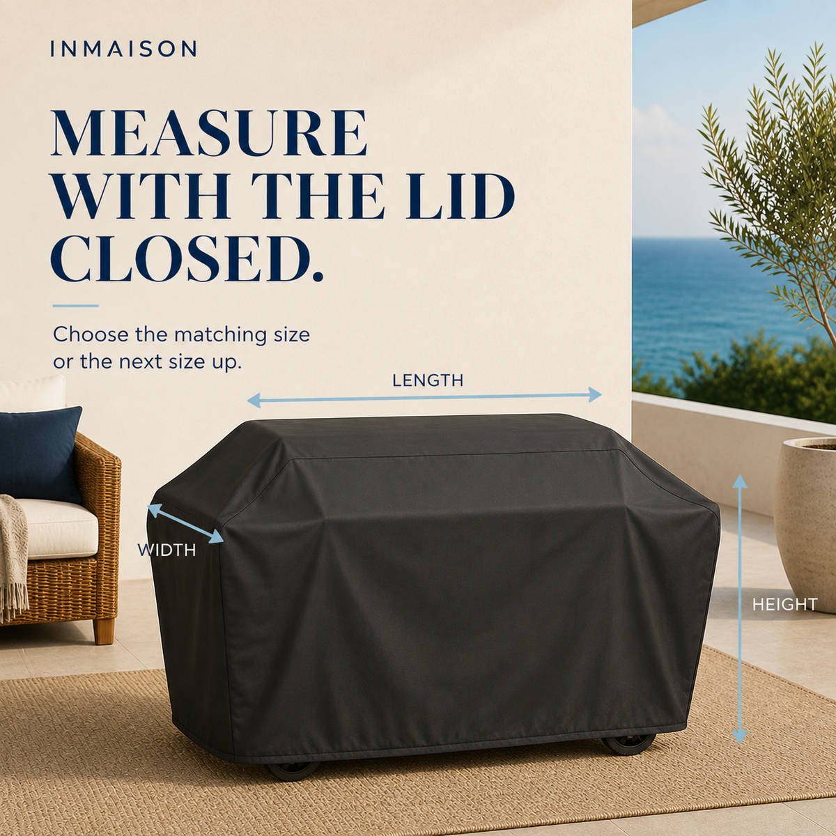 Weather-Resistant BBQ Grill Cover, Oxford Cloth