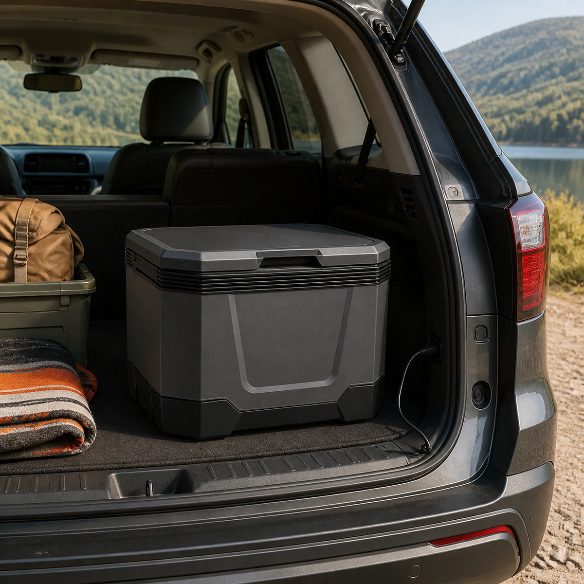 Electric Soft Cooler 33L Car & Home — Hot/Cold for Camping and Outdoors