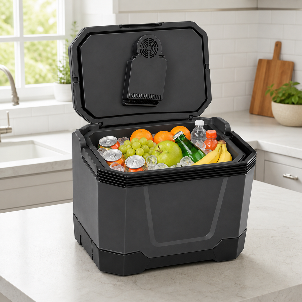 Electric Soft Cooler 33L Car & Home — Hot/Cold for Camping and Outdoors
